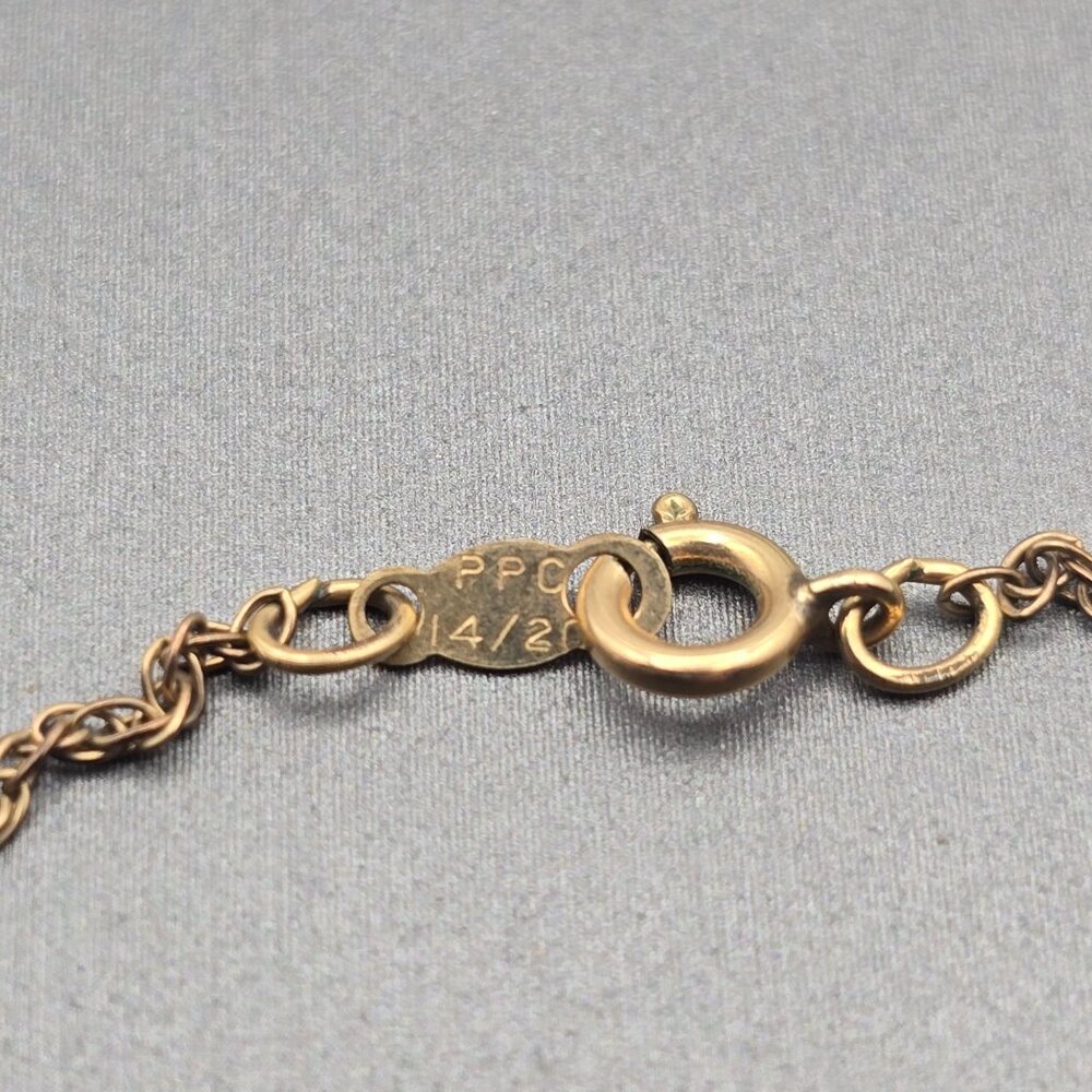 VTG Tru-Kay Gold-Filled 3 Photo Heart MOM Locket Pendant Necklace 20" Engraved - Picture 10 of 14
